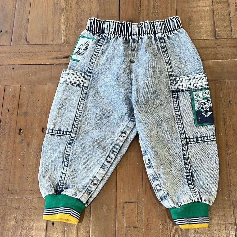 Levi’s American vintage made in the USA acid wash jacket and pants set 24 months